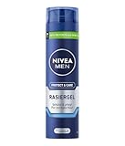 NIVEA MEN Protect & Care Rasiergel (200 ml), Schutz und Pflege für eine sanfte Rasur, hautschonendes Rasiergel für Männer mit Aloe Vera und Panthenol