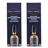 2 x King C Gillette Beard Thickener Bartvolumen Serum dichterer Bart je 50 ml