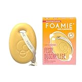 Foamie Festes Duschgel Limited Edition, Feste Duschpflege 3-in-1: Reinigt, Pflegt & Massiert mit Monoi-Öl, Feuchtigkeitsspendend, Fruchtiger Duft, 1 Stück